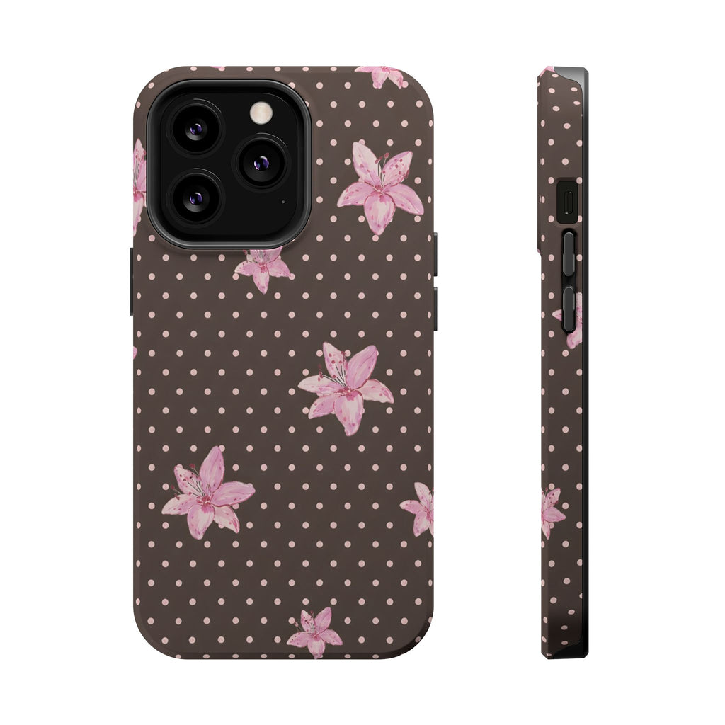 MagSafe Mocha Lily iPhone Case