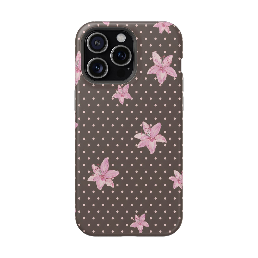 MagSafe Mocha Lily iPhone Case