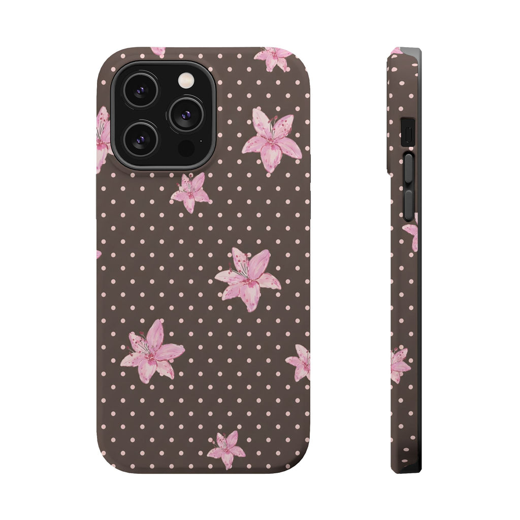 MagSafe Mocha Lily iPhone Case