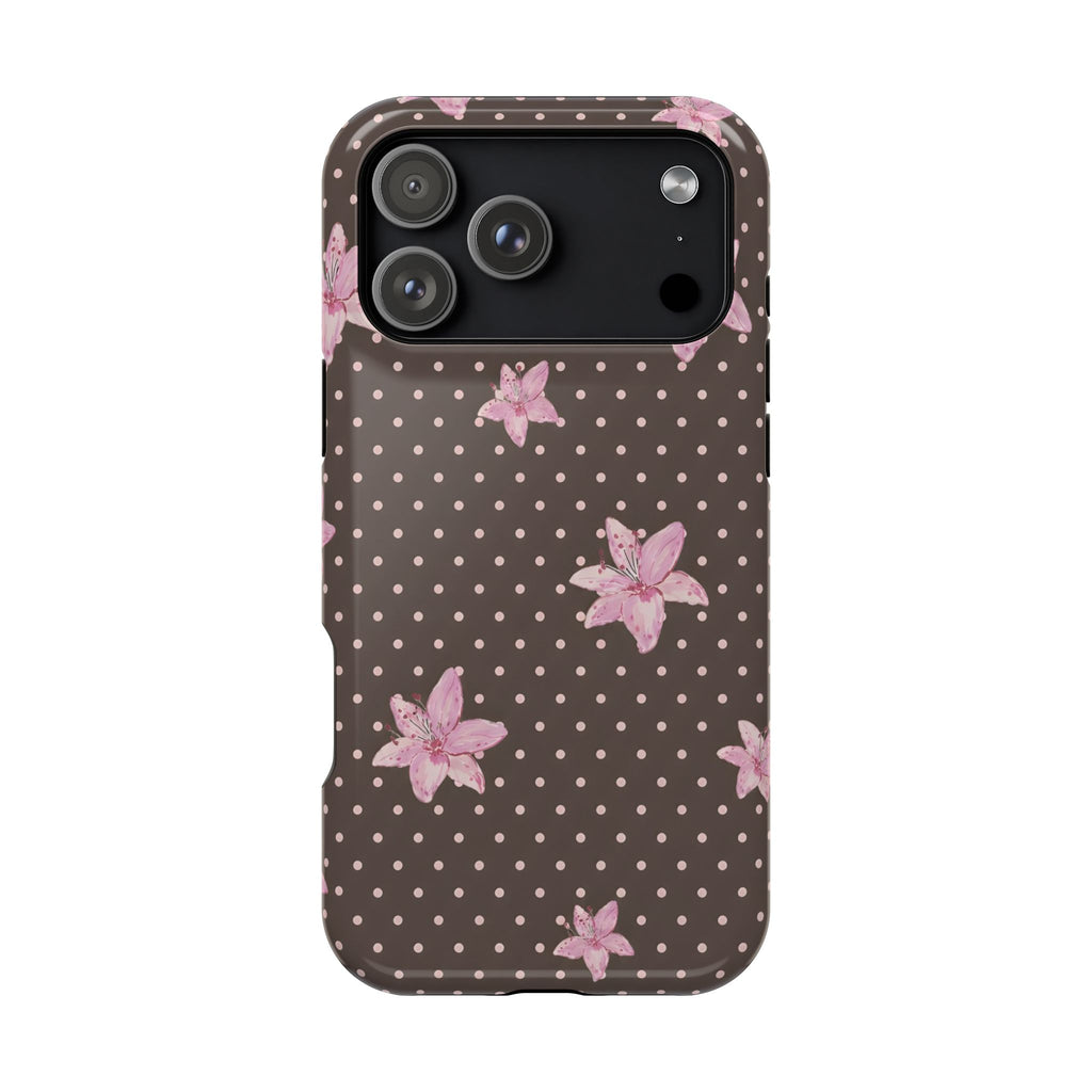 MagSafe Mocha Lily iPhone Case