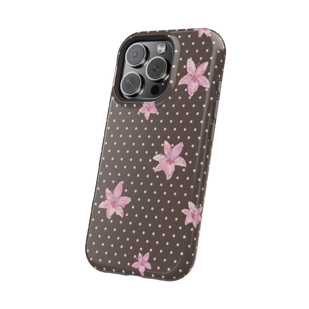 MagSafe Mocha Lily iPhone Case