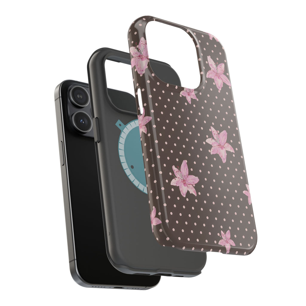 MagSafe Mocha Lily iPhone Case