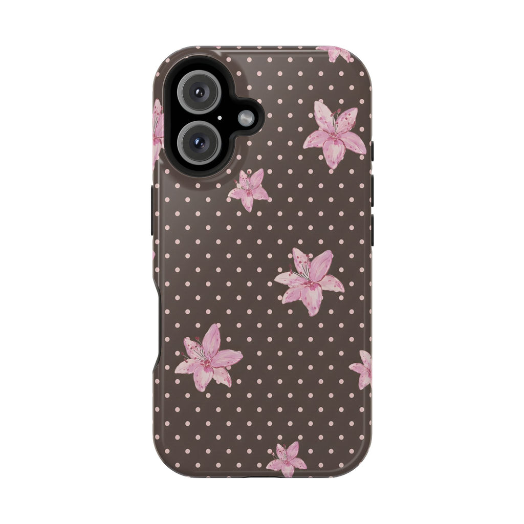MagSafe Mocha Lily iPhone Case