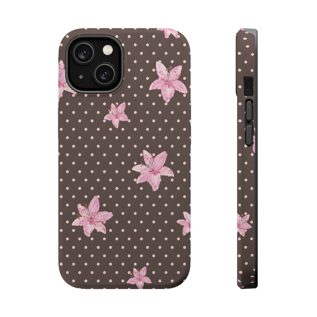 MagSafe Mocha Lily iPhone Case