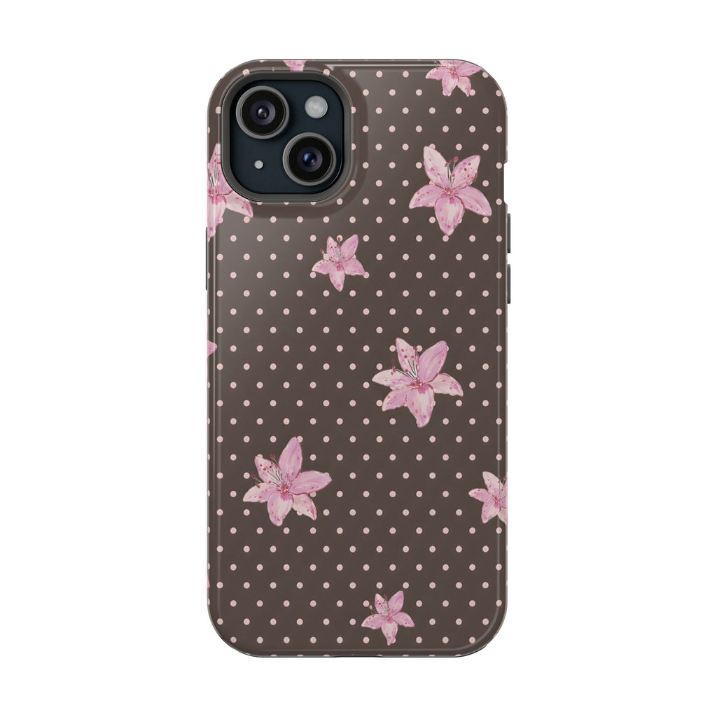 MagSafe Mocha Lily iPhone Case