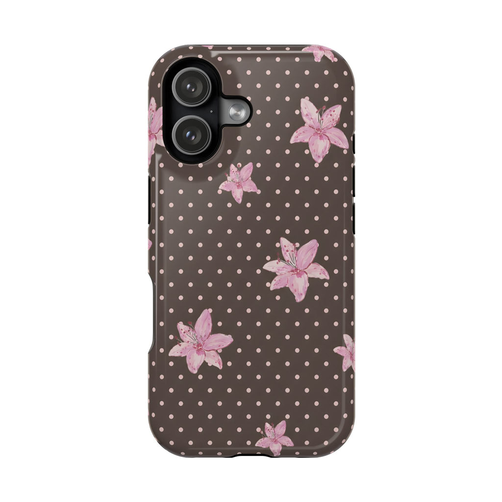 MagSafe Mocha Lily iPhone Case