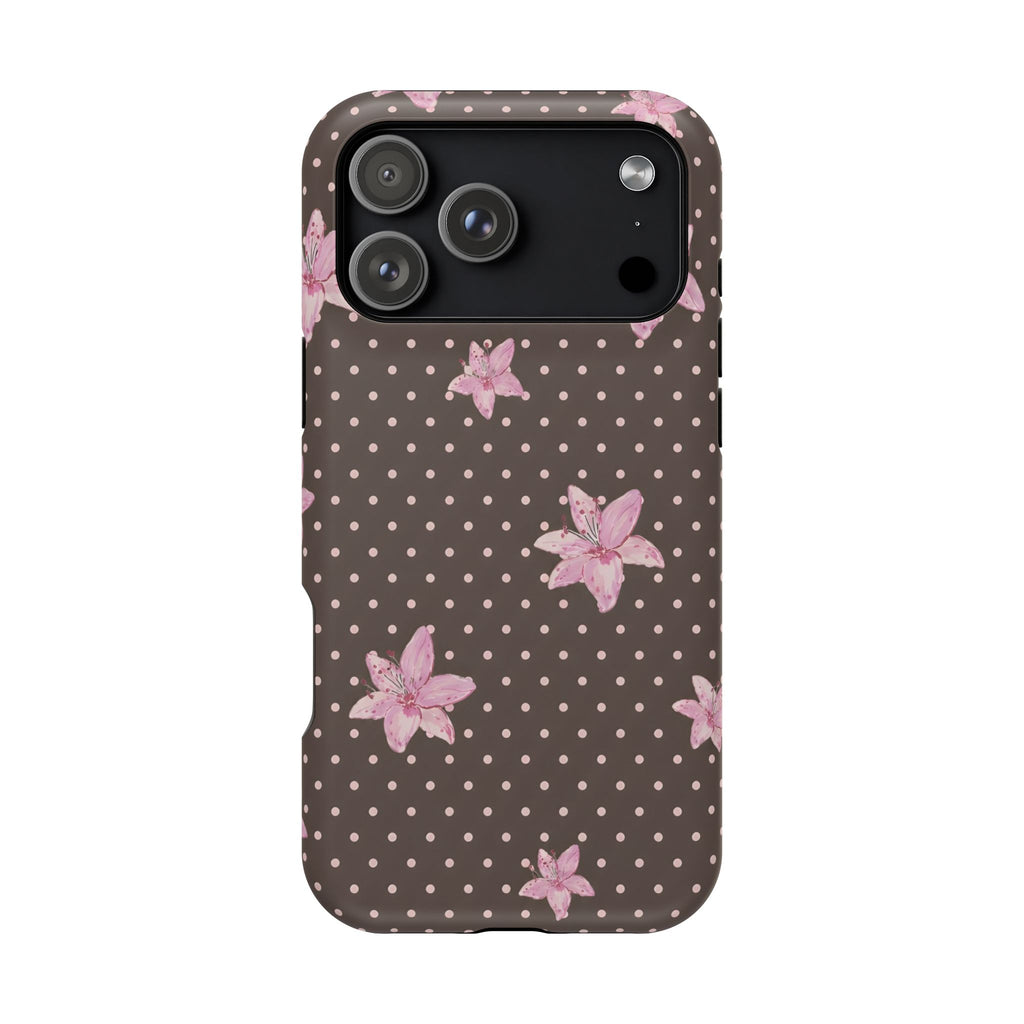 MagSafe Mocha Lily iPhone Case