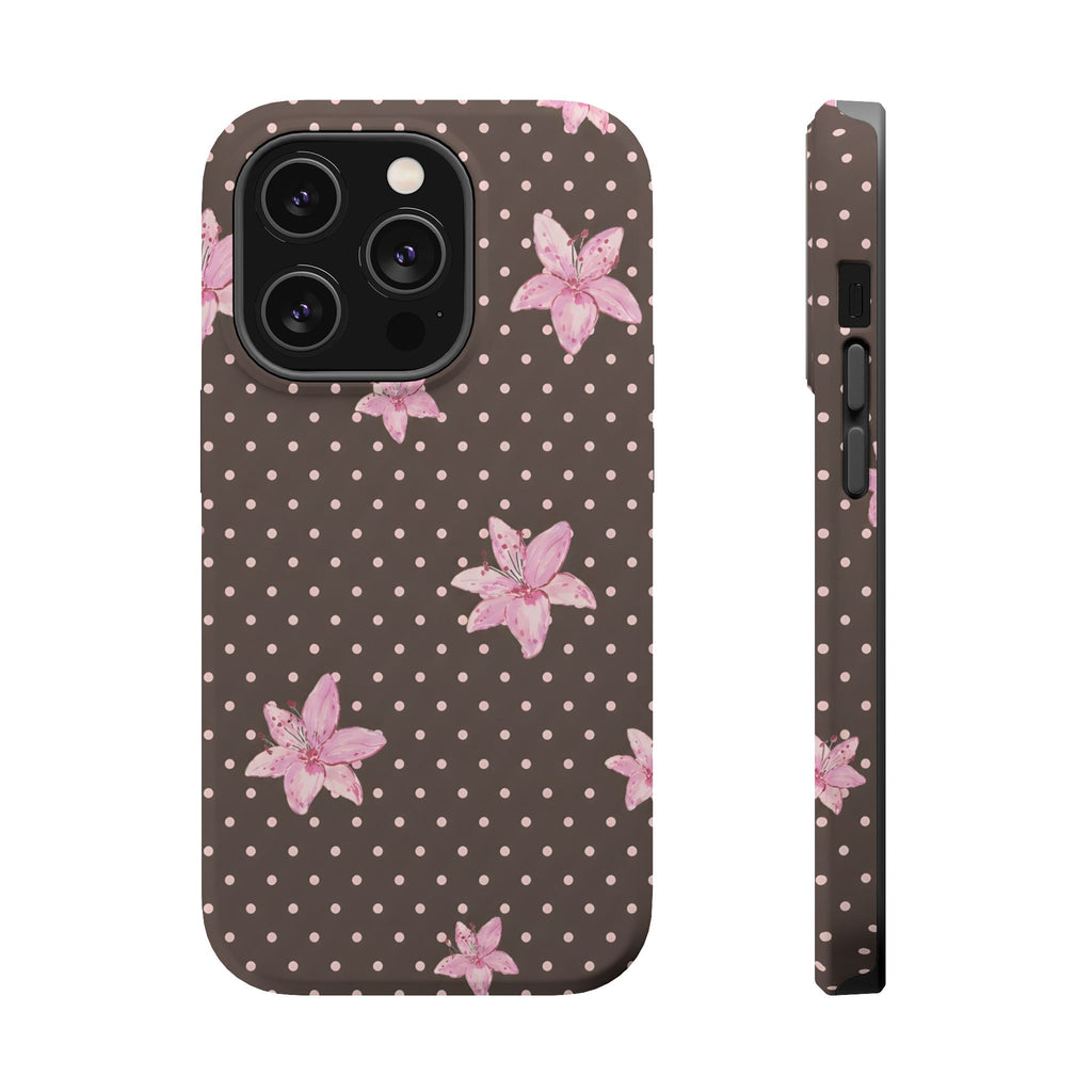 MagSafe Mocha Lily iPhone Case